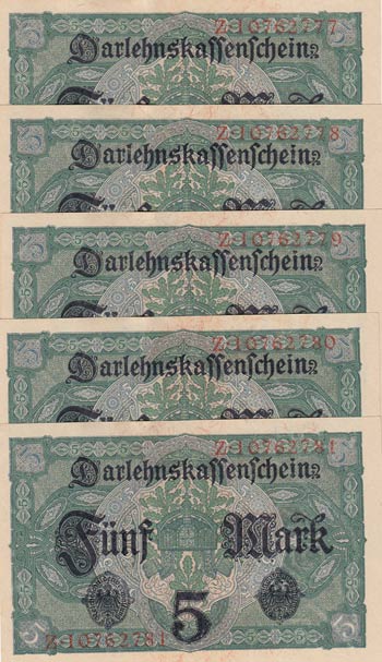 Germany, 5 Mark, 1917, UNC (-), ... 