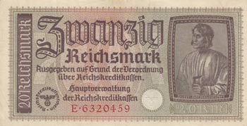 Germany, 20 Reichmark, 1939-1945, ... 