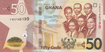 Ghana, 50 Cedis, 2019, UNC, pNew  
