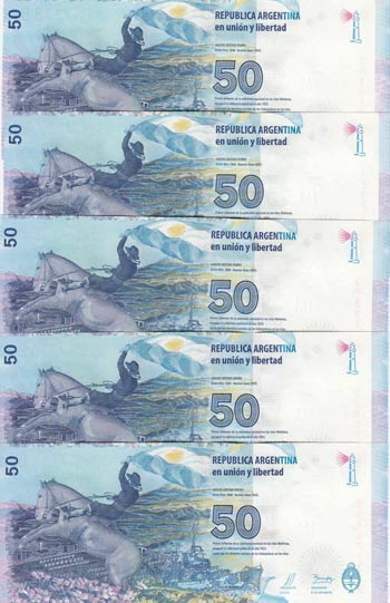 Argentina, 50 Pesos, 2015, UNC, ... 