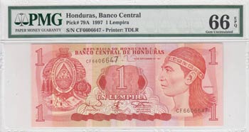 Honduras, 1 Lempira, 1997, UNC, ... 