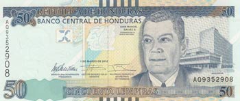 Honduras, 50 Lempiras, 2012, UNC, ... 