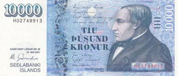 Iceland, 10.000 Kronur, 2001, UNC, ... 
