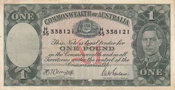 Australia, 1 Pound, 1938, VF, p26a ... 