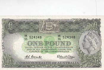 Australia, 1 Pound, 1953-1960, VF, ... 