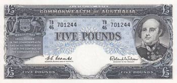Australia, 5 Pounds, 1960/1965, ... 