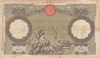 Italy, 100 Lire, 1939, FINE,  
