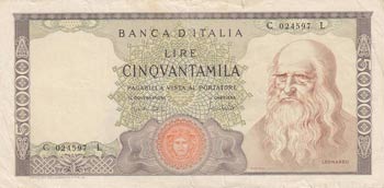 Italy, 50.000 Lire, 1970, VF, p99b ... 