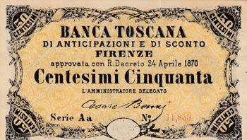 Italy, 50 Centesimi, 1870, AUNC,  ... 