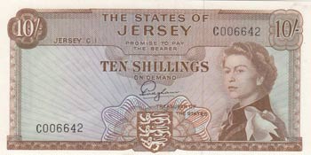Jersey, 10 Shillings, 1963, UNC, ... 