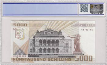 Austria, 5.000 Schilling, 1989, ... 