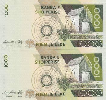 Albania, 1.000 Leke, 2001, UNC, ... 