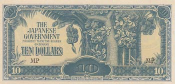 Malaya, 10 Dollars, 1942/1944, UNC ... 
