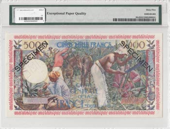 Martinique, 5.000 Francs, 1960, ... 