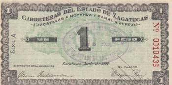 Mexico, 1 Peso, 1922, UNC, pUNL205 ... 