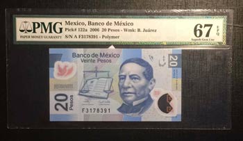 Mexico, 20 Pesos, 2006, UNC, p122a ... 