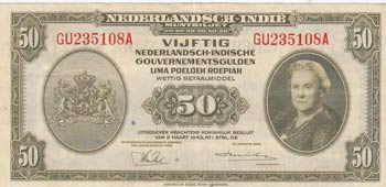 Netherlands Indies, 50 Gulden, ... 