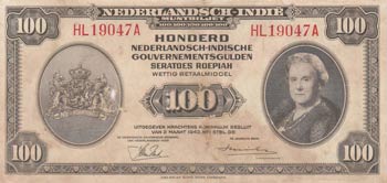 Netherlands Indies, 100 Gulden , ... 