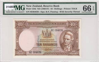 New Zealand, 10 Shillings, ... 
