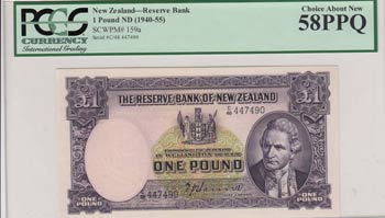New Zealand, 1 Pound, 1940/1955, ... 
