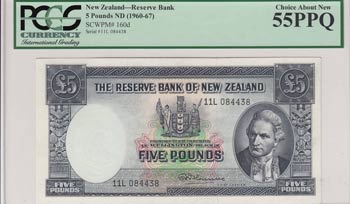 New Zealand, 5 Pounds, 1960/1967, ... 
