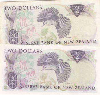 New Zealand, 2 Dollars, 1981/1989, ... 