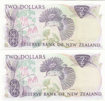 New Zealand, 2 Dollars, 1989, UNC, ... 