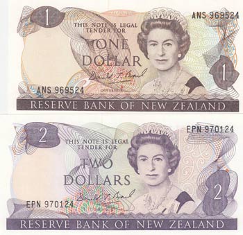 New Zealand, 1-2 Dollar, 1989, ... 