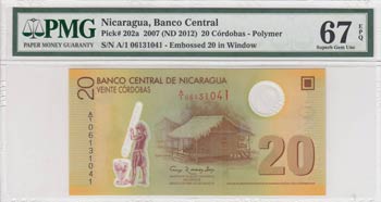 Nicaragua, 20 Cordobas, 2007, UNC, ... 