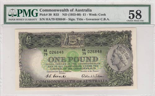Australia, 1 Pound, 1953/1960, ... 