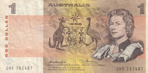 Australia, 1 Dollar, 1976, VF,p42b