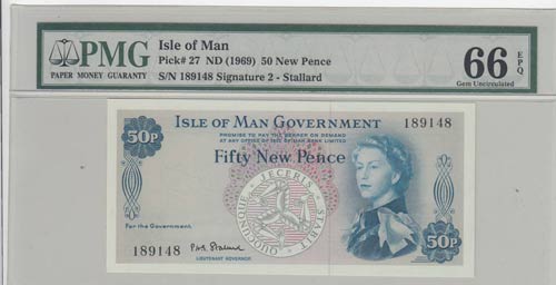 Isle of Man, 50 Pence, 1969, ... 
