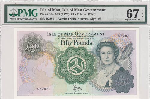 Isle of Man, 50 Pounds, 1972, ... 