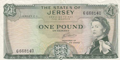 Jersey, 1 Pound, 1963, VF,p8b