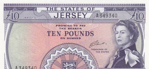 Jersey, 10 Pounds, 1972, UNC,p10a