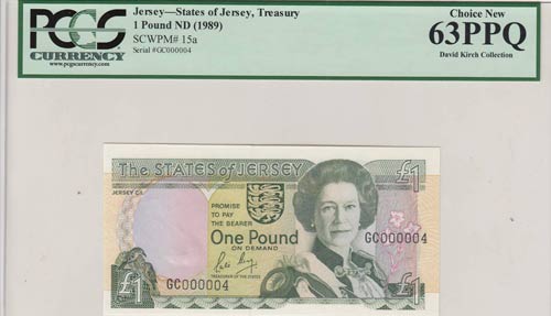 Jersey, 1 Pound, 1989, UNC,p15a, ... 