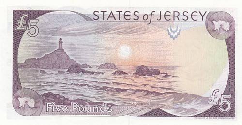 Jersey, 5 Pounds, 1989, UNC,16r, ... 