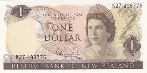 New Zealand, 1 Dollar, 1977, ... 