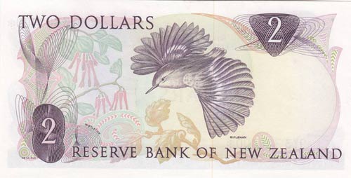 New Zealand, 2 Dollars, 1977, ... 
