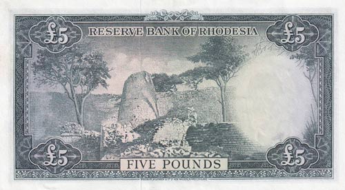 Rhodesia, 5 Pounds, 1964, AUNC,p26a
