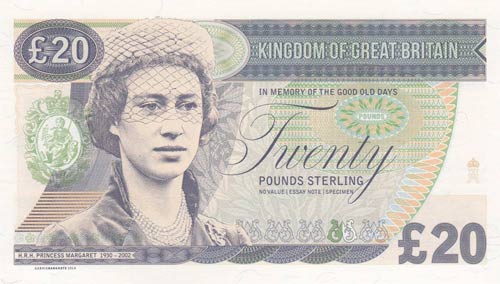 Fantasy Banknotes, 20 Pounds , ... 
