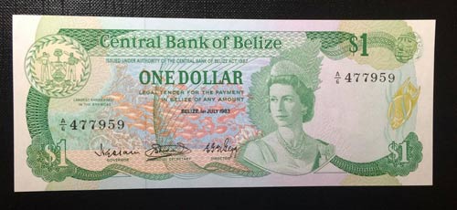 Belize, 1 Dollar, 1983, UNC,p43a