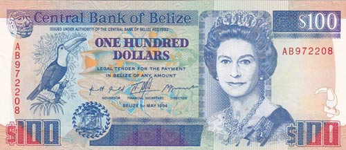 Belize, 100 Dollars, 1994, UNC,p57c