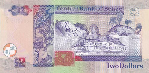 Belize, 2 Dollars, 2002, UNC,p60b