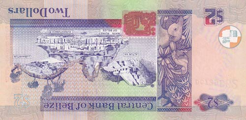 Belize, 2 Dollars, 2005, UNC,p66b
