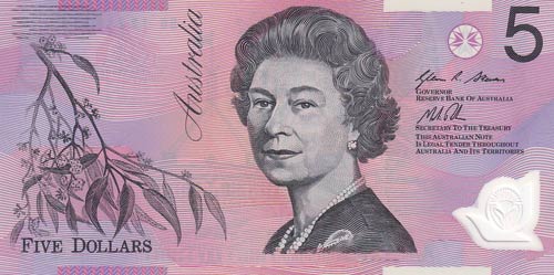 Australia, 5 Dollars, 2012, ... 