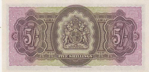 Bermuda, 5 Shillings, 1952, ... 