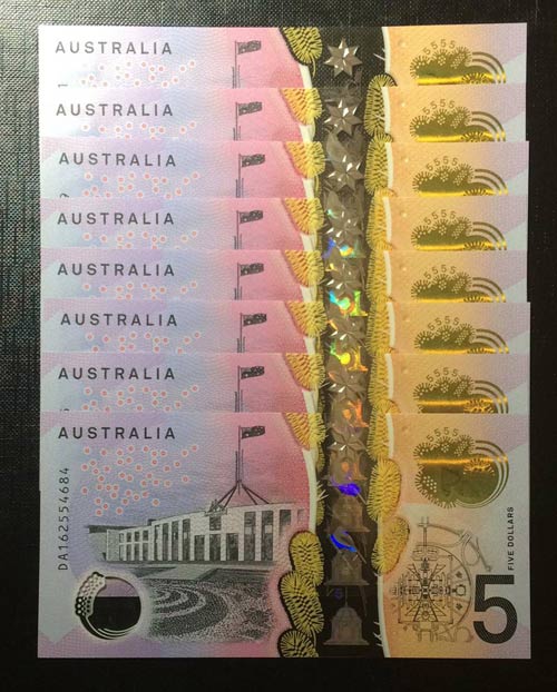 Australia, 5 Dollars, 2016, ... 
