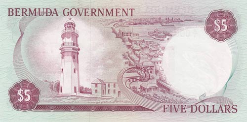 Bermuda, 5 Dollars, 1970, ... 