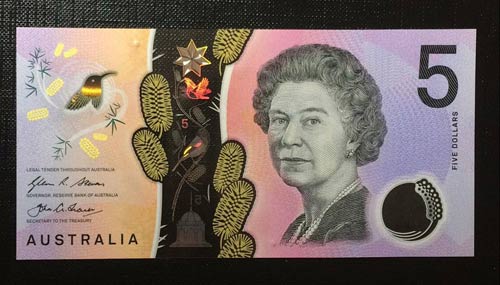 Australia, 5 Dollars, 2016, UNC,p62